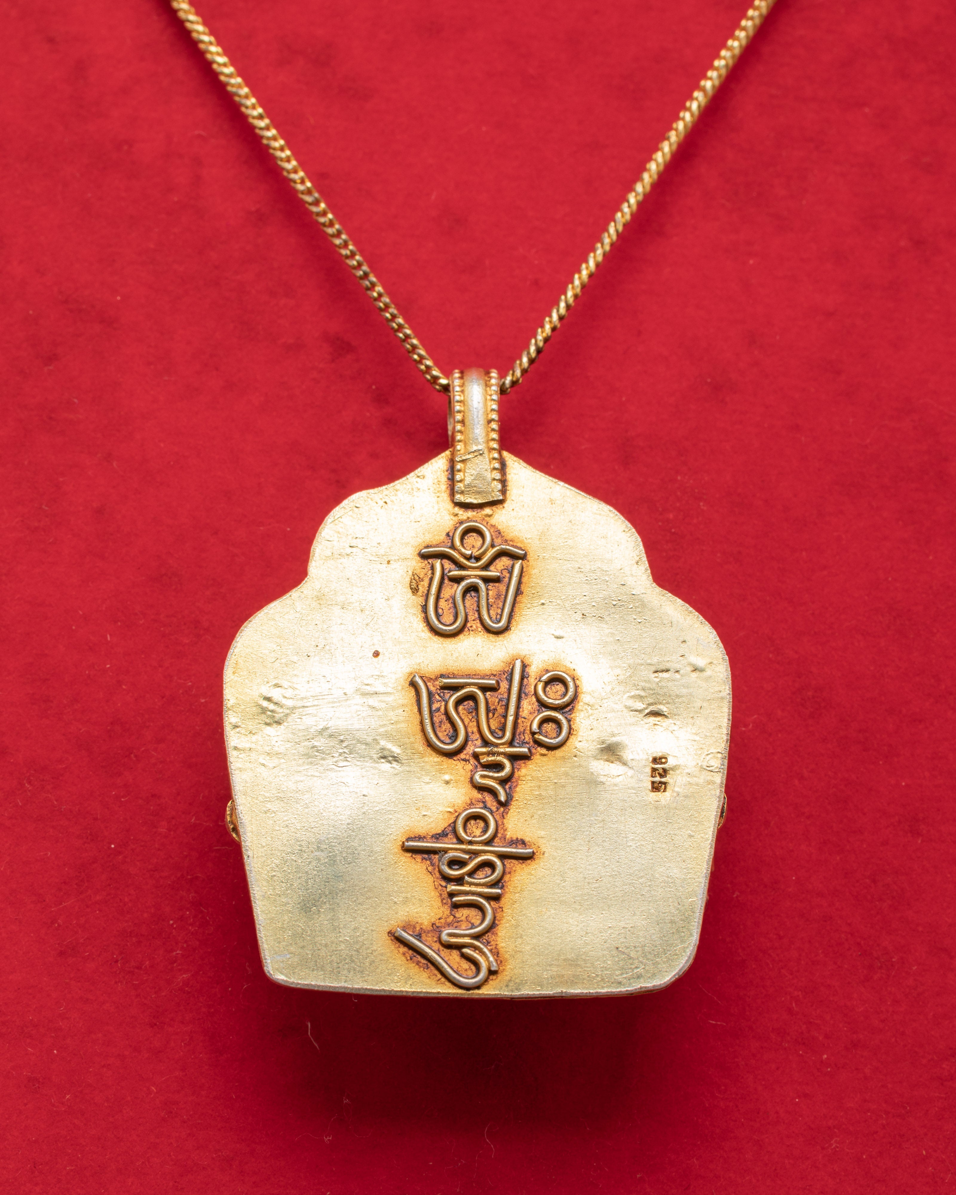 Sacred Dzambhala Wealth Deity Pendant | Tibetan Buddhist Prosperity Jewelry