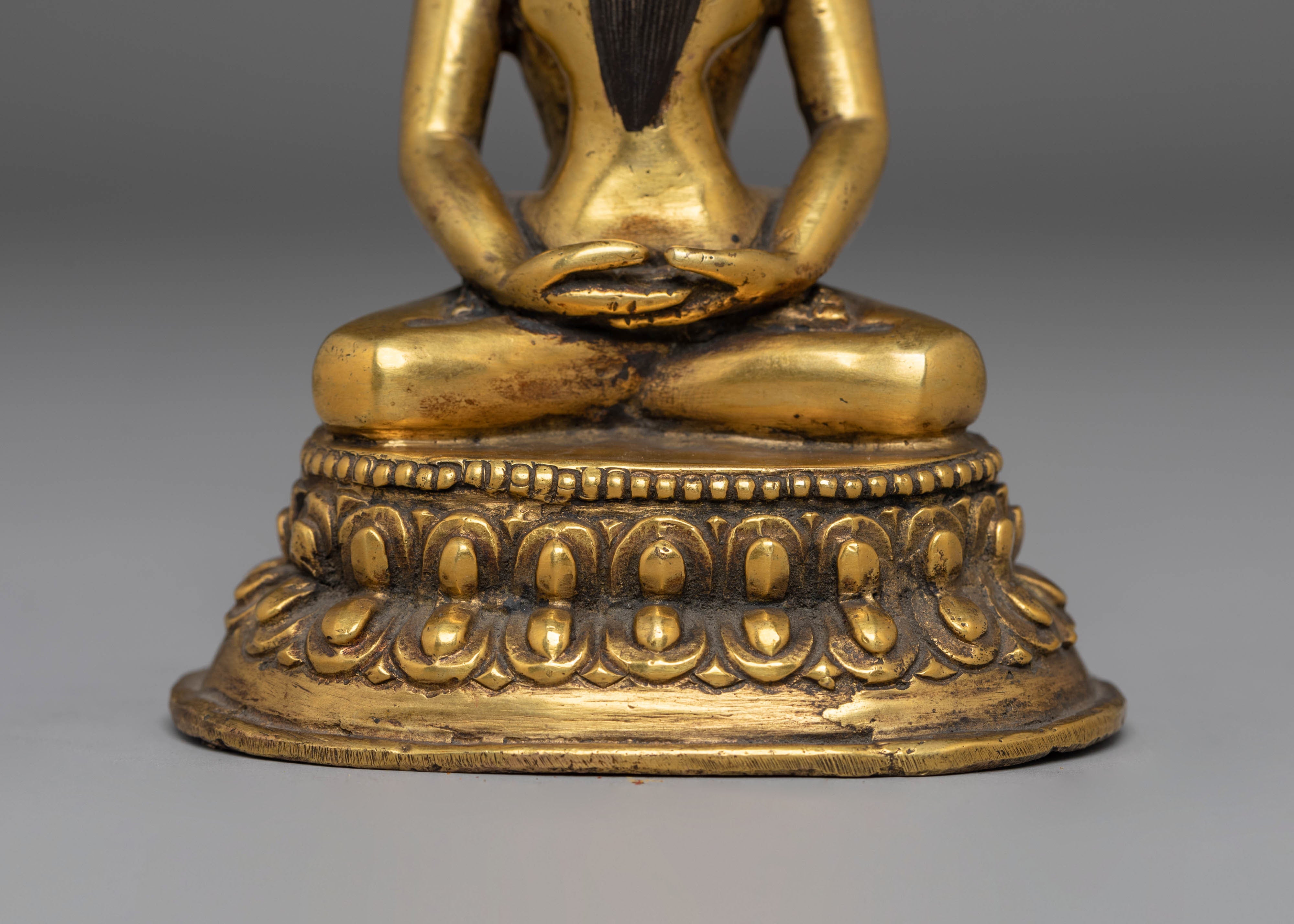 Samantabhadra with Samantabhadri Statue | Sacred Gold Plated Buddhist Art