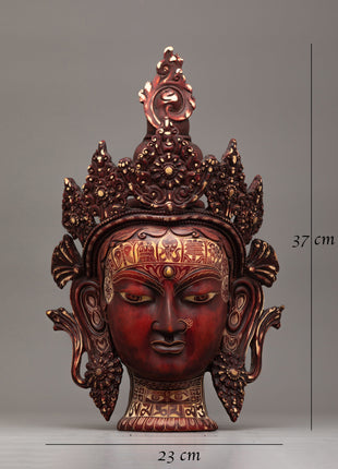 Buddha Fiber Mask | Serene Expression of Spiritual Protection and Tranquility