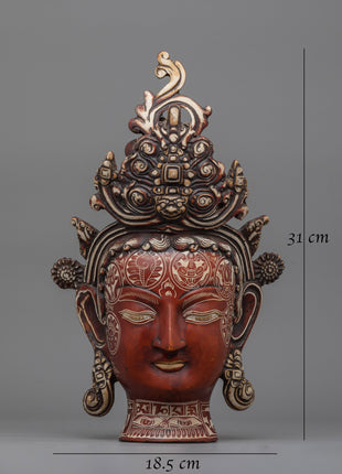 Traditional Buddha Mask | Timeless Symbol of Spiritual Serenity and Inner Peace