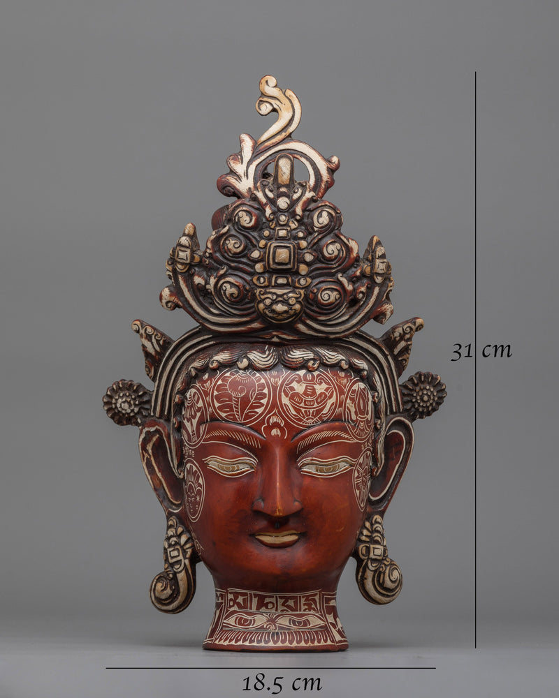 Traditional Buddha Mask | Timeless Symbol of Spiritual Serenity and Inner Peace