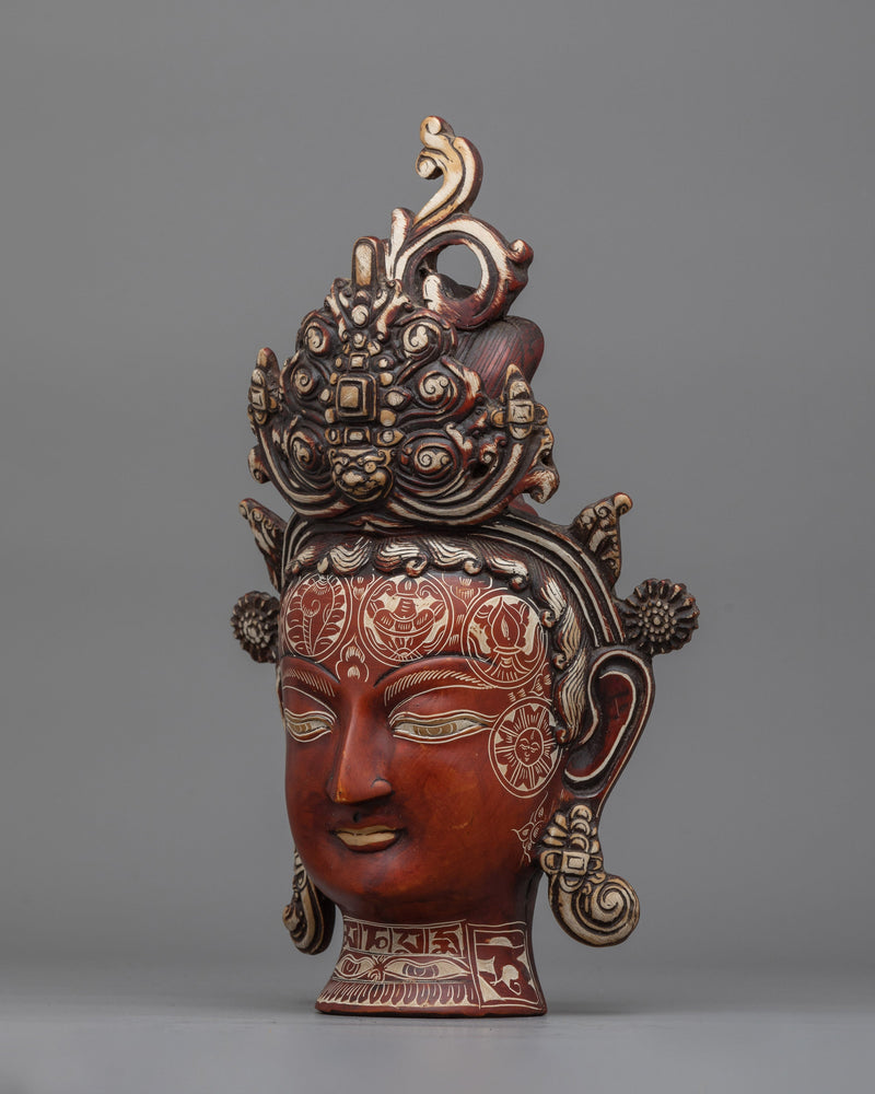 Traditional Buddha Mask | Timeless Symbol of Spiritual Serenity and Inner Peace