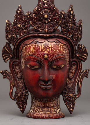 Buddha Fiber Mask | Serene Expression of Spiritual Protection and Tranquility