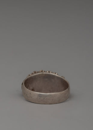 Handcrafted Silver Coral Ring | Original Coral Stone Ring