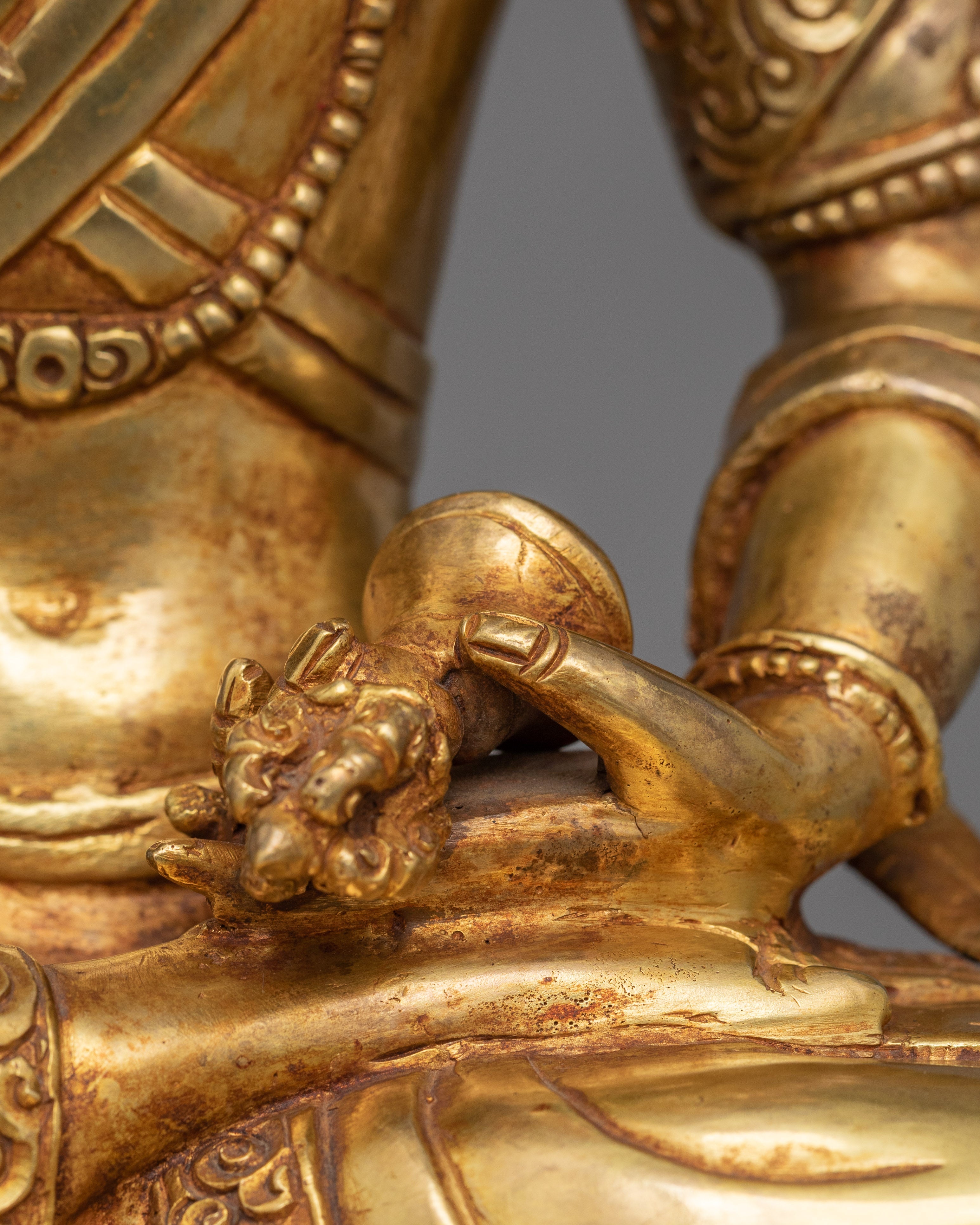 Deity of Purification Vajrasattva Sculpture | Sacred Bodhisattva Figure