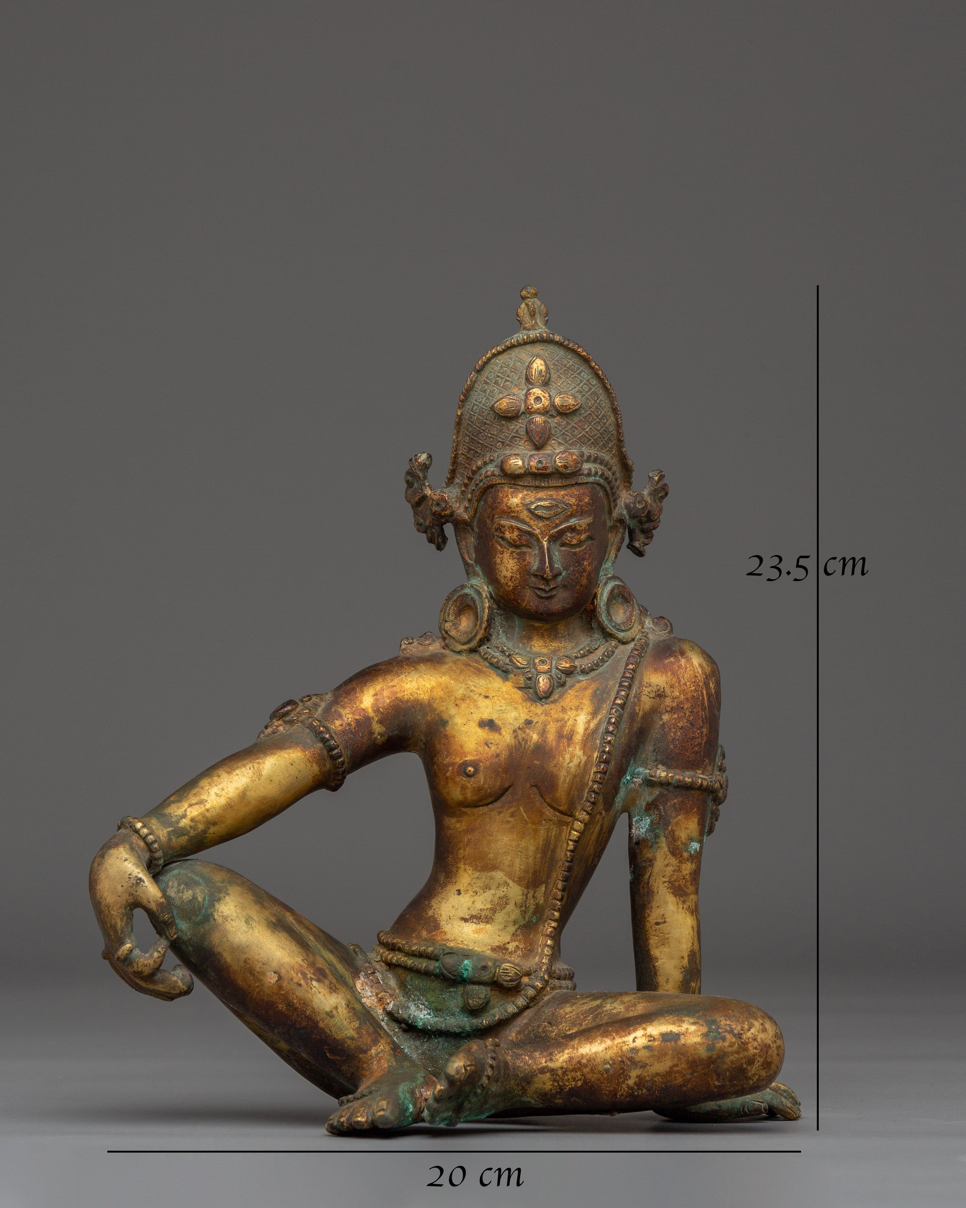Lokeshwor Statue with Antique Finish | Guardian of Compassion and Peace