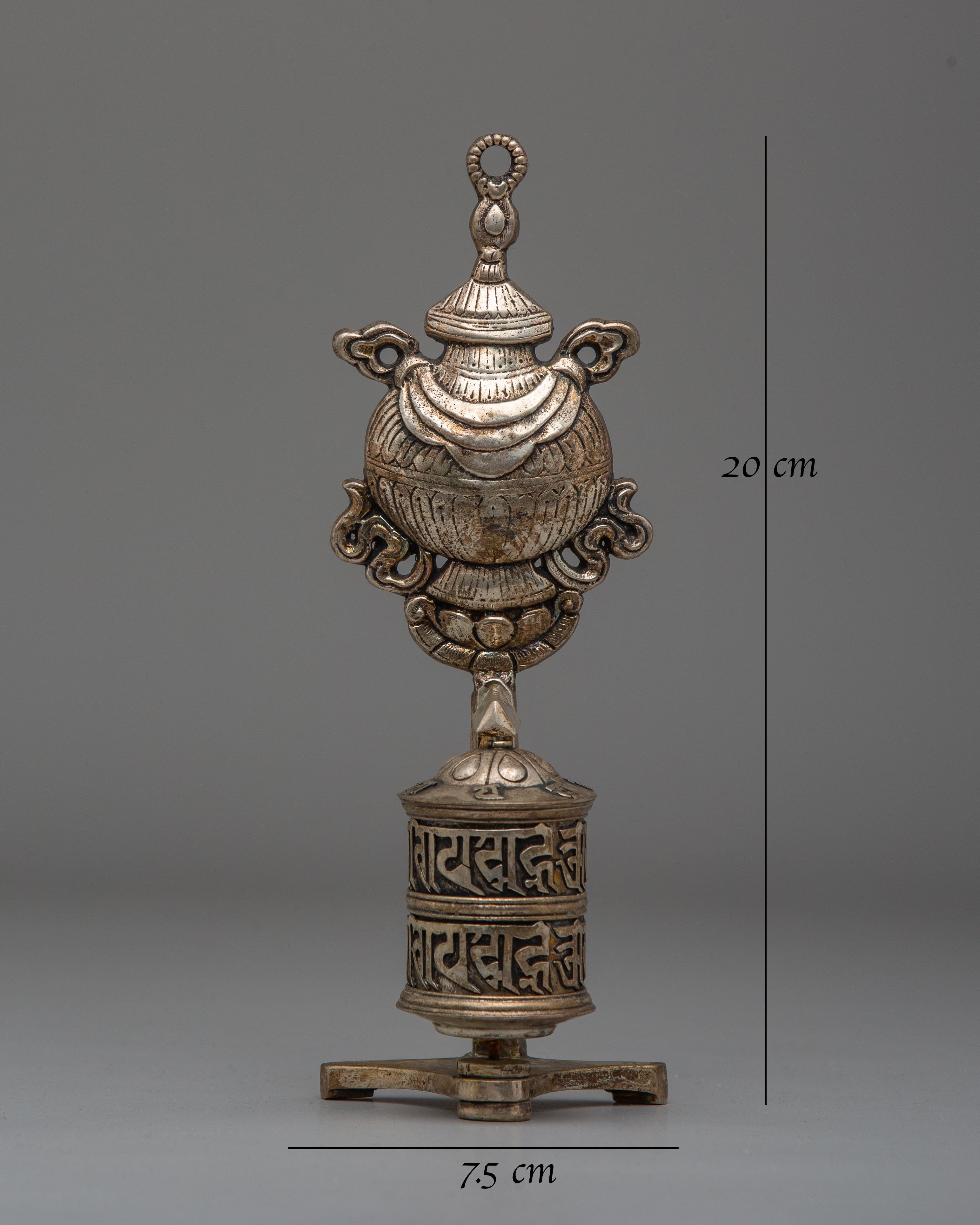 Scared Handmade Prayer Wheel | Tibetan Buddhist Meditation Tool