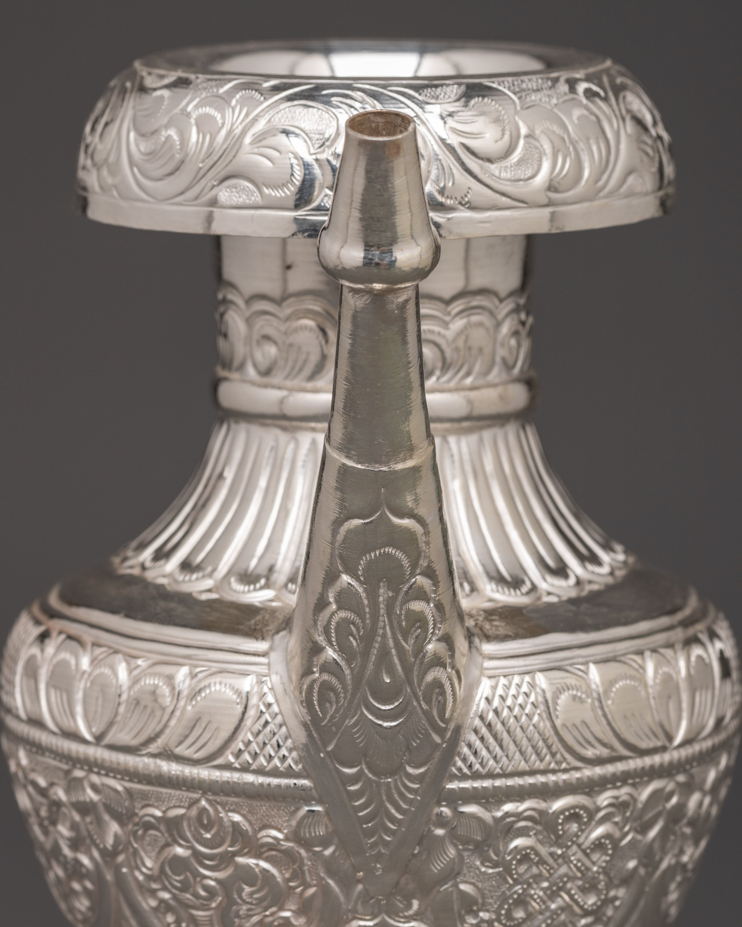 Karuwa Traditional Vessel | Water Offering Pure Silver Karuwa
