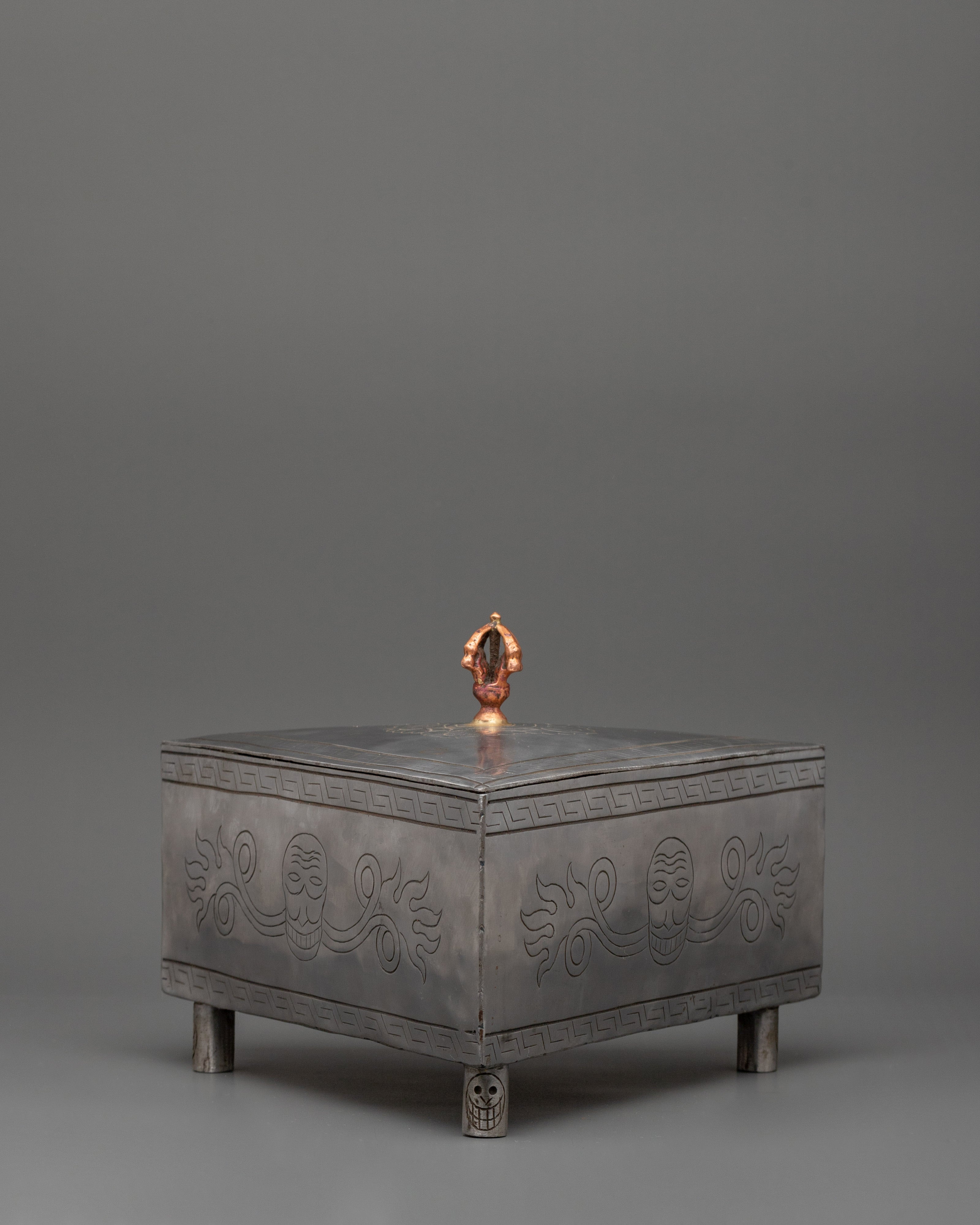 Ritual Item Box with Sacred Tools | Spiritual Meditation Artifact for Sacred Spaces