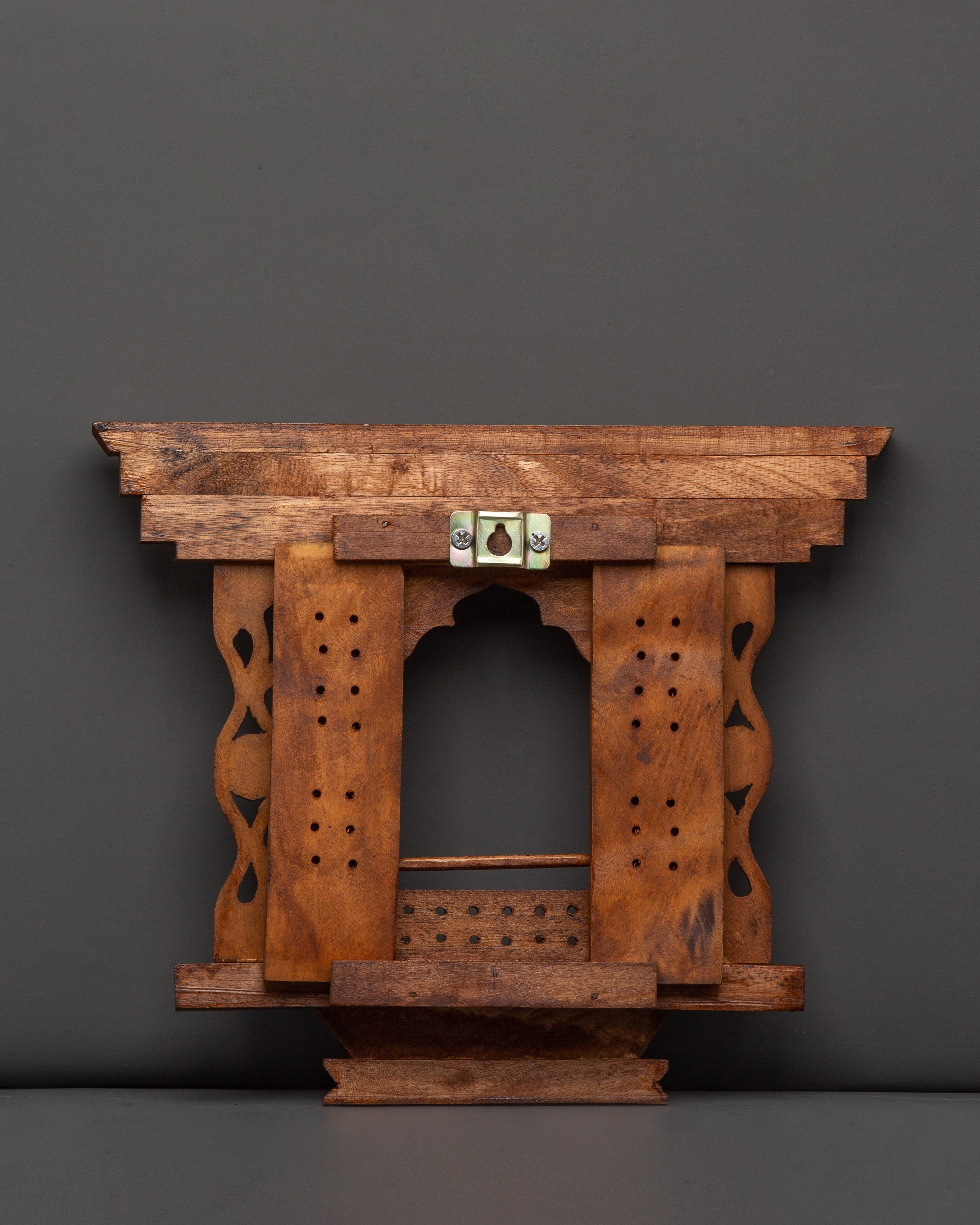 Tibetan Handcarved Wall Hanging Decor | Wooden Art for Meditation Spaces