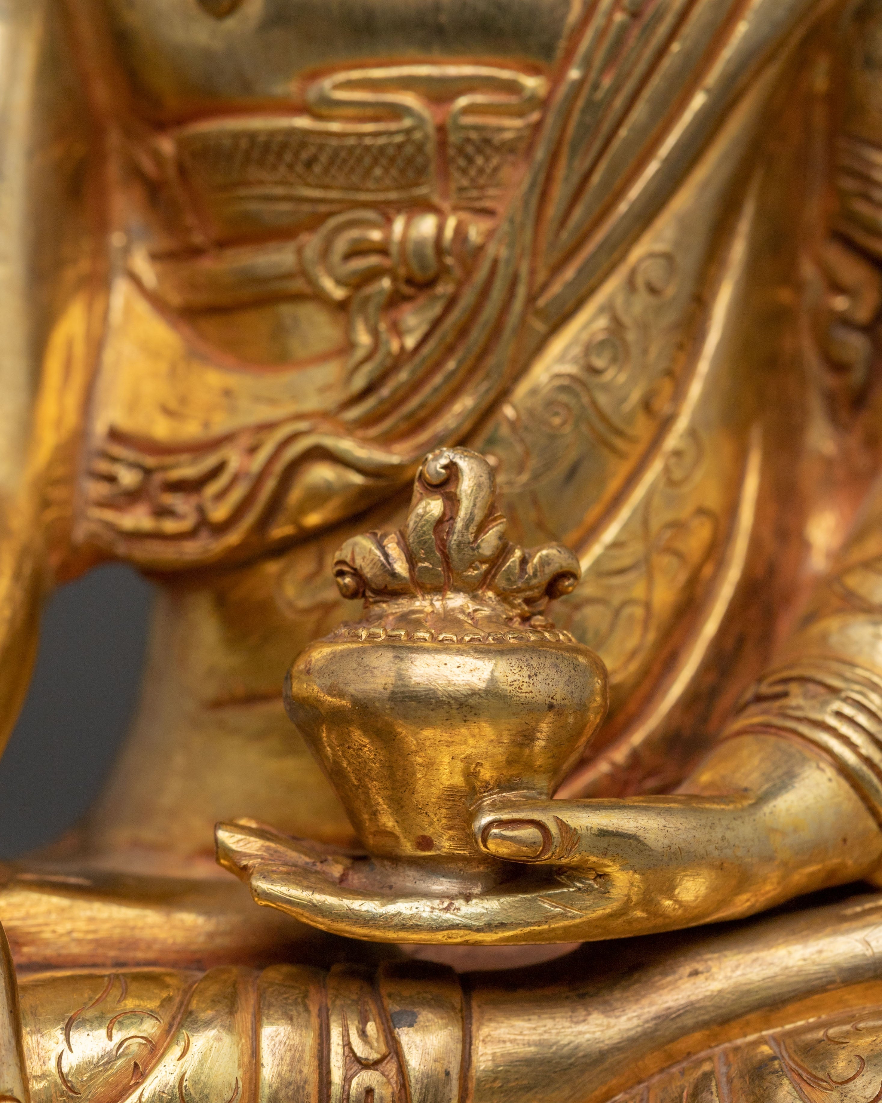 Handcrafted Three Buddha Statue Set | Spiritual Altar Decor