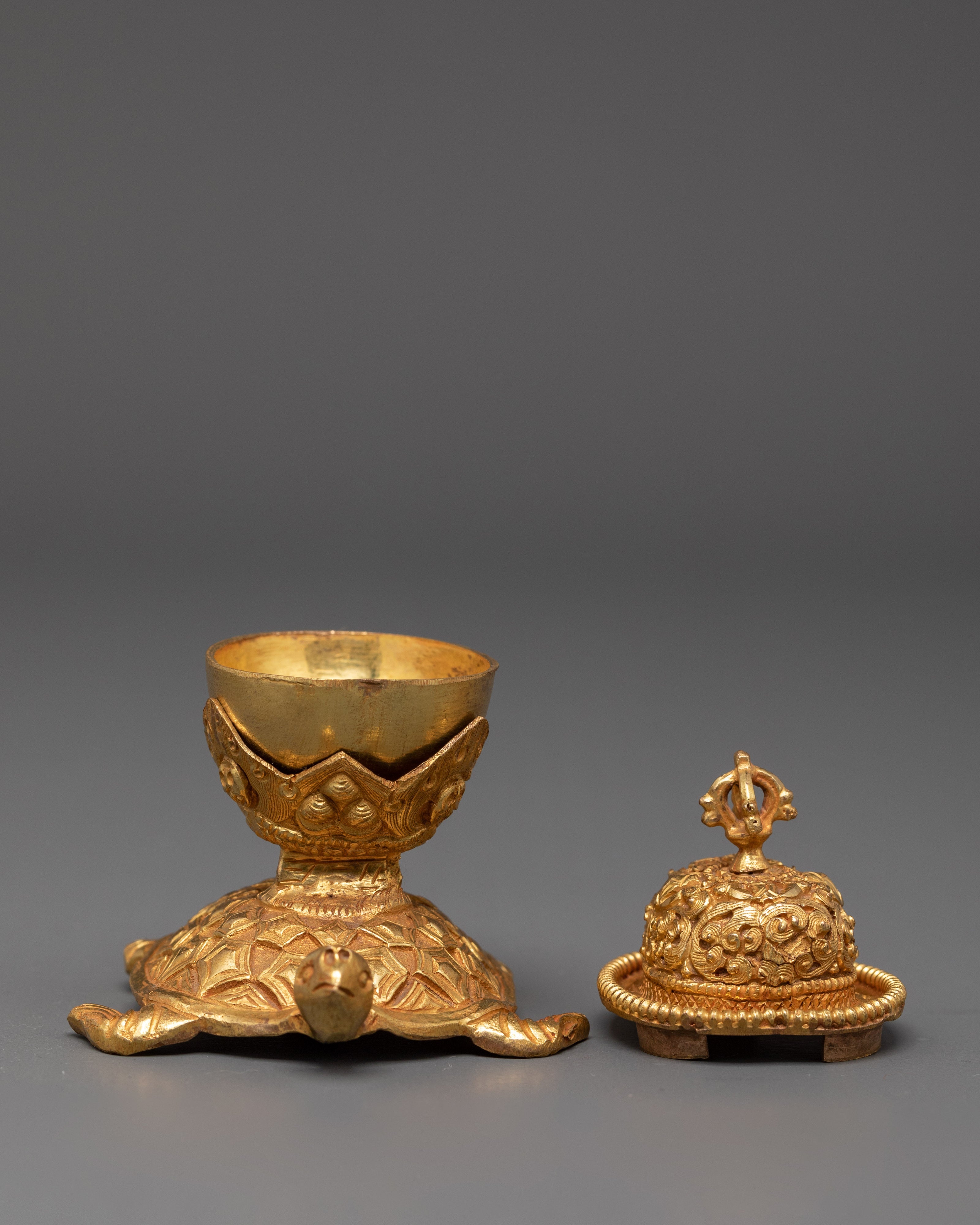 Sacred Kapala Ritual Set | Tibetan Buddhist Offering Set