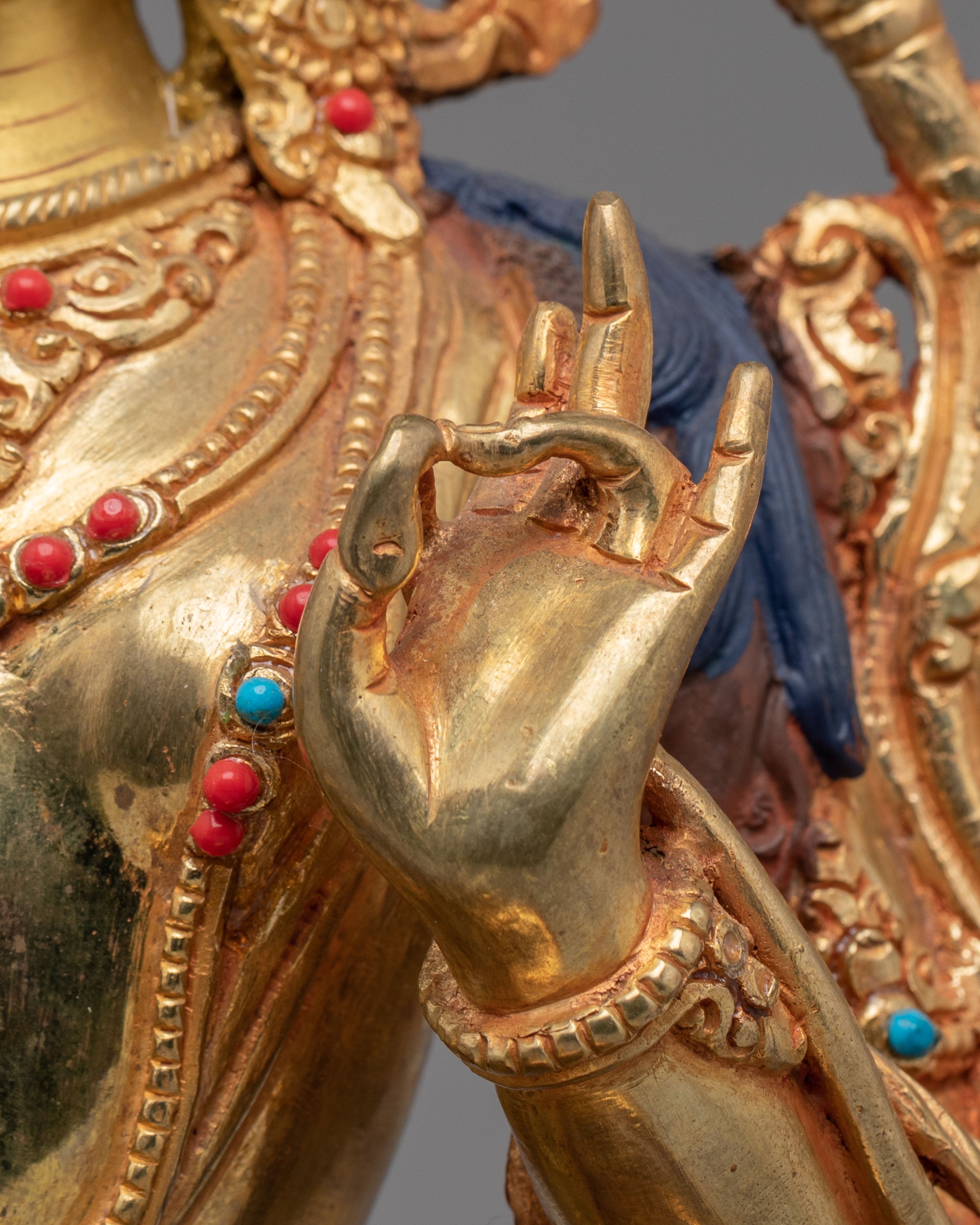 Spiritual Green Tara Figurine | Handmade Buddhist Statue