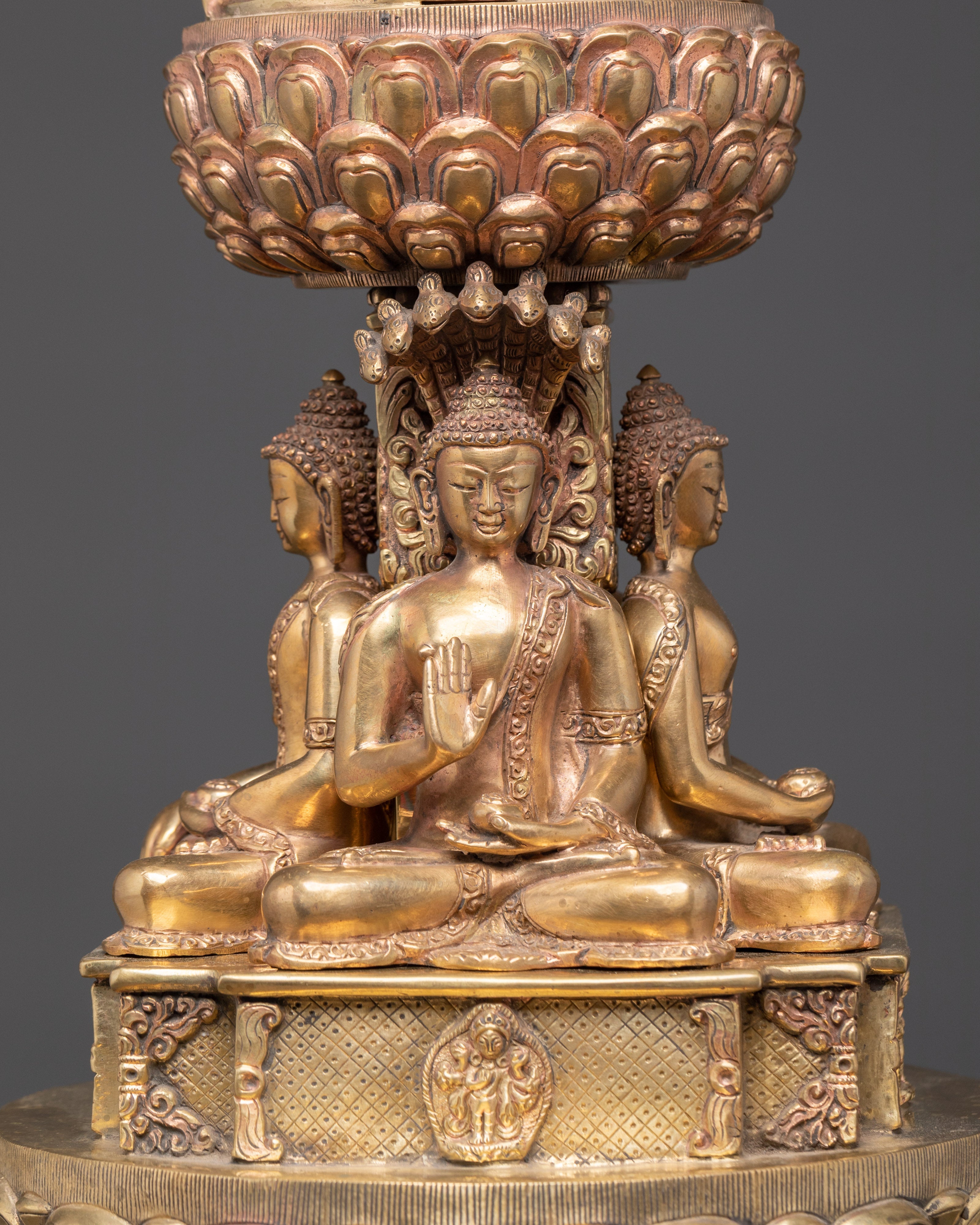 Five Dhyani Buddhas Stupa | Tibetan Temple Stupa