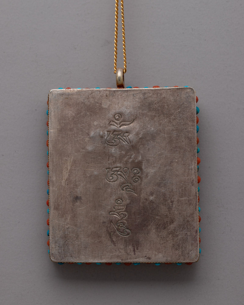 White Tara Amulet | Handmade Tibetan Buddhist Blessing Pendant