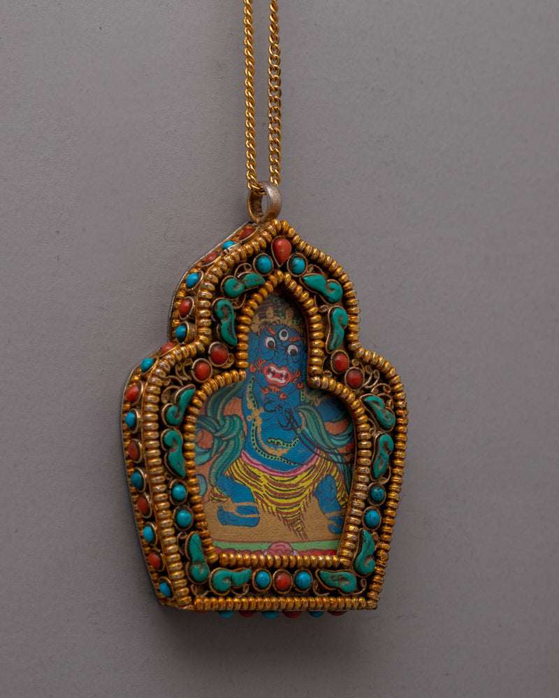 Authentic Vajrapani Amulet | Buddhist Pendant for Strength and Protection (consecrated)