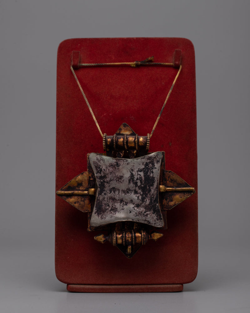 Ghau Copper Box | Tibetan Prayer Amulet Holder