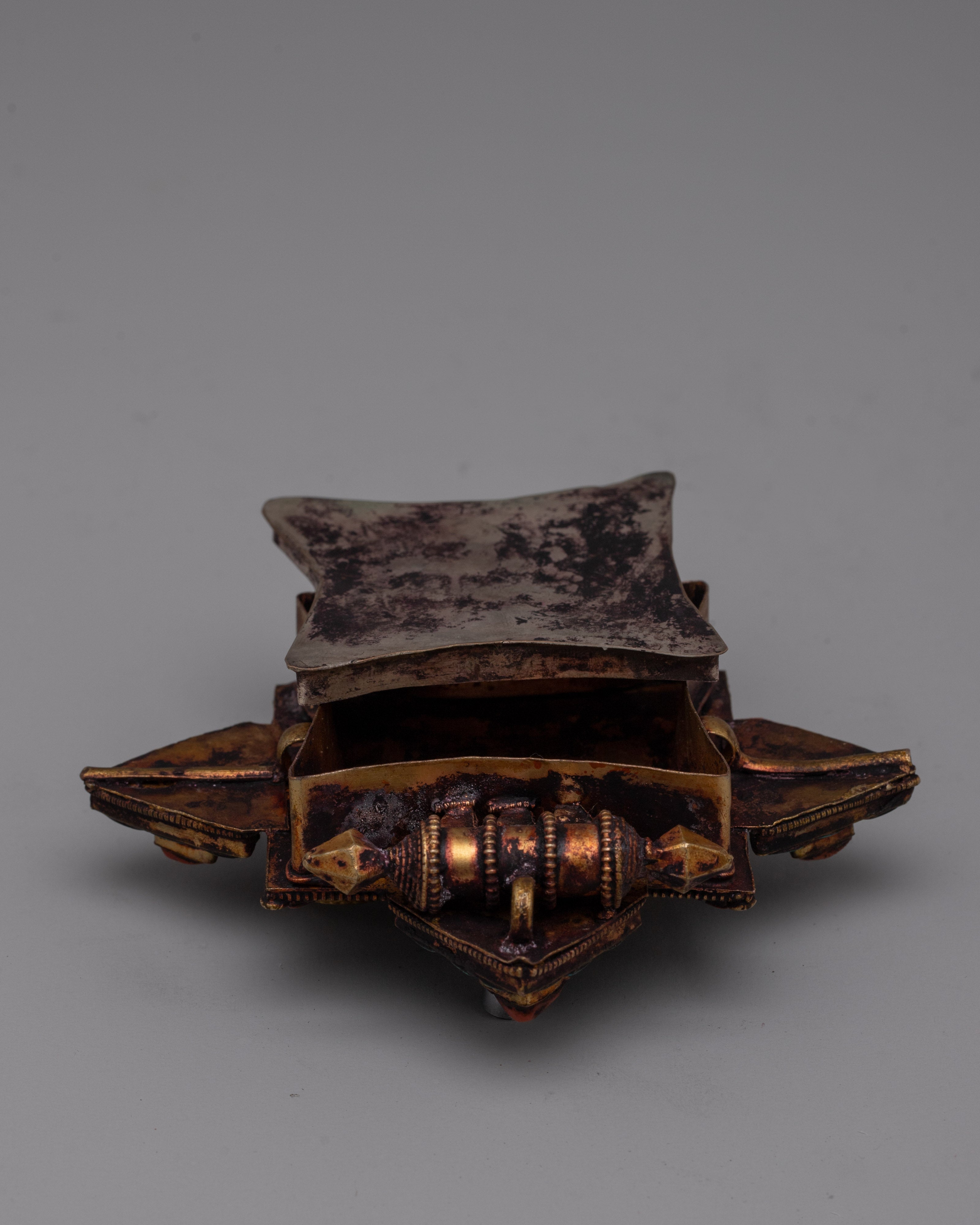 Ghau Copper Box | Tibetan Prayer Amulet Holder