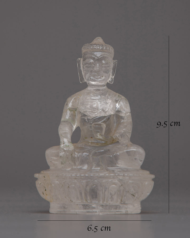 Crystal Buddha Shakyamuni Statue | Spiritual Enlightenment Crystal Figurine