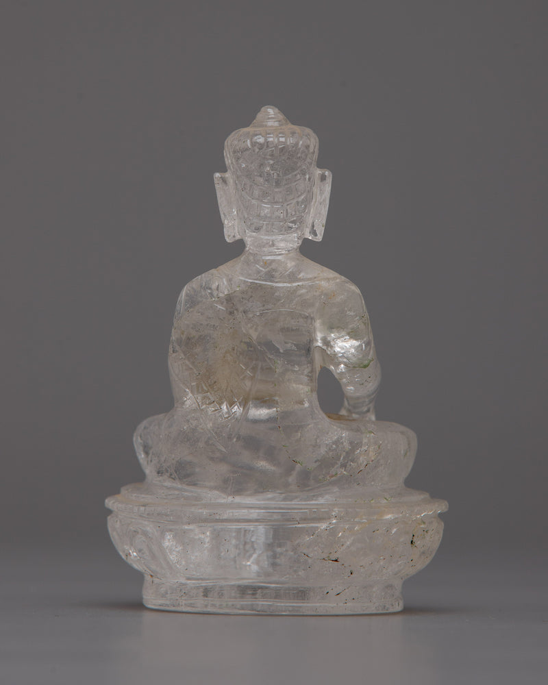 Crystal Buddha Shakyamuni Statue | Spiritual Enlightenment Crystal Figurine