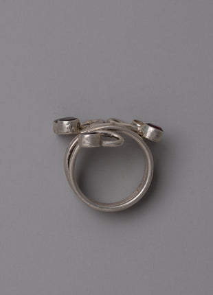 Sterling Silver Ruby Ring | Handmade Jewelry Design with Ruby Gem