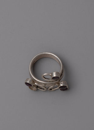 Sterling Silver Ruby Ring | Handmade Jewelry Design with Ruby Gem