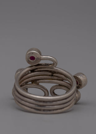 Sterling Silver Ruby Ring | Handmade Jewelry Design with Ruby Gem
