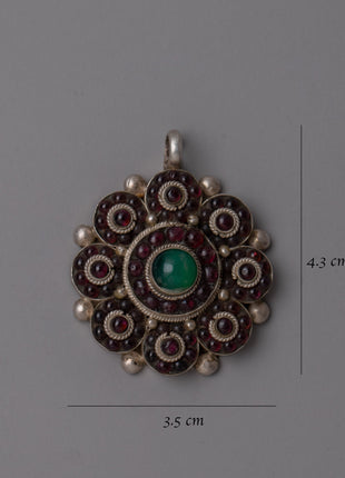 Turquoise Locket | Sterling Silver Pendant