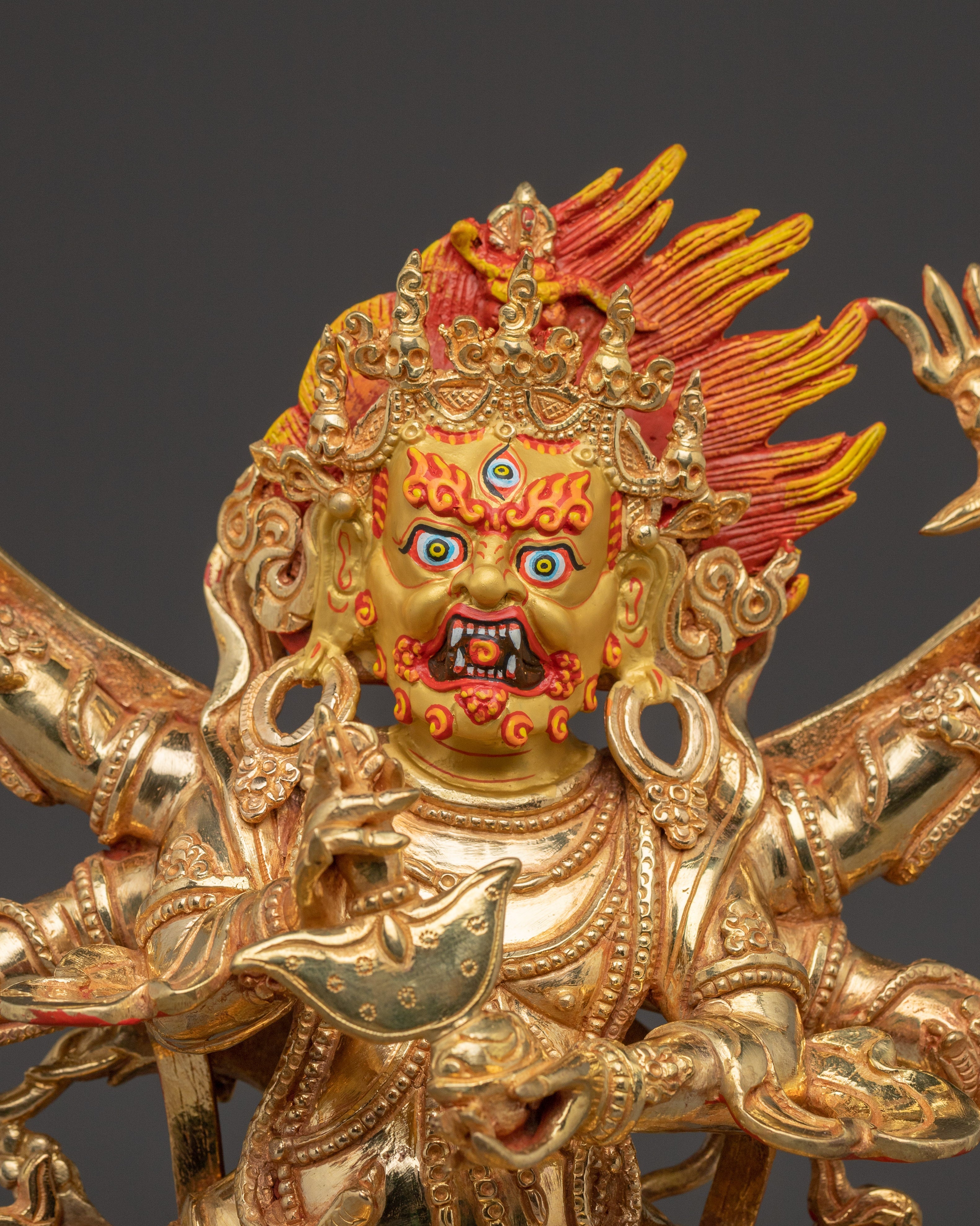 Tantric Protector Six Armed Mahakala | Wrathful Protector Deity