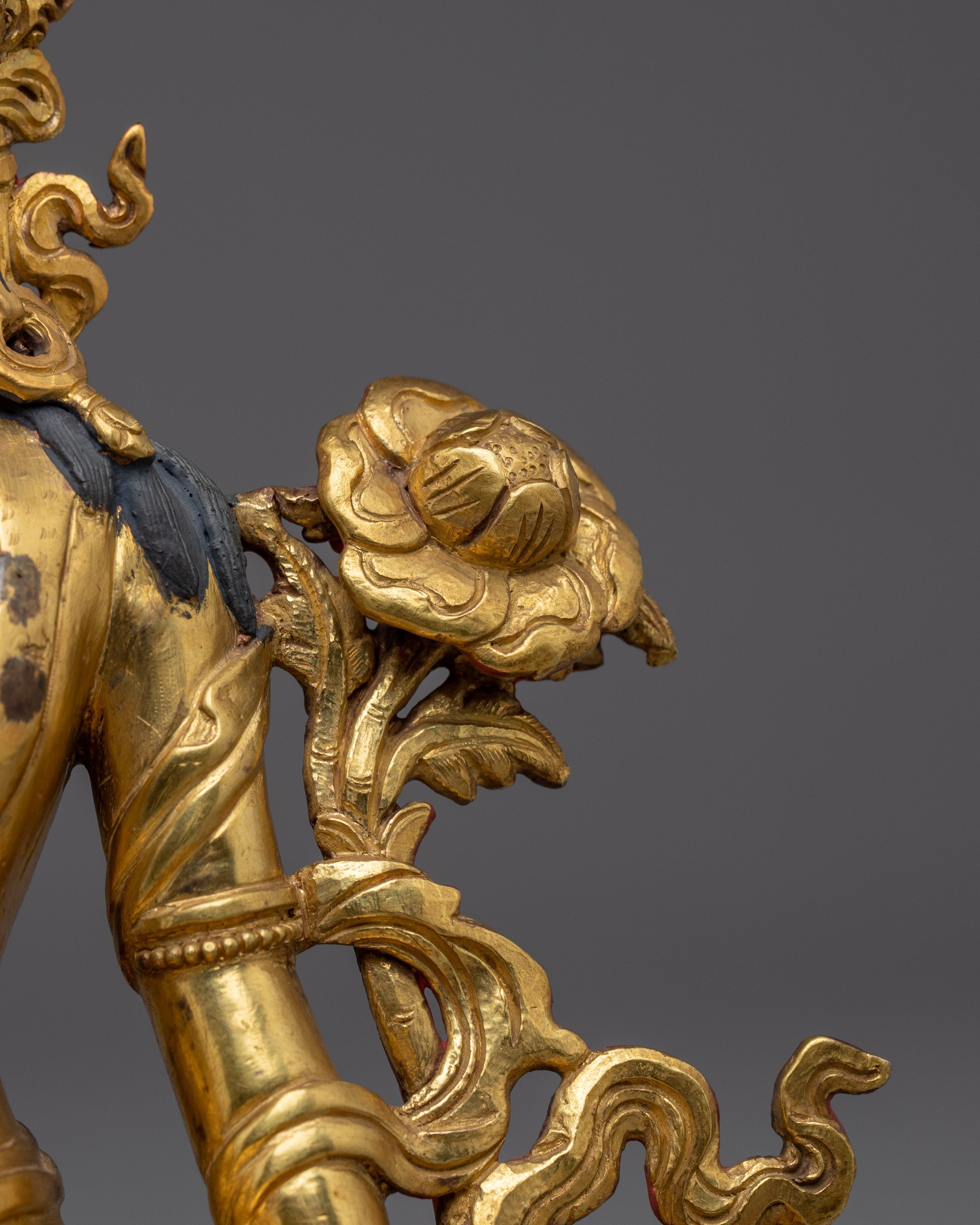 Golden Avalokiteshvara Statue | Bodhisattva of Compassion