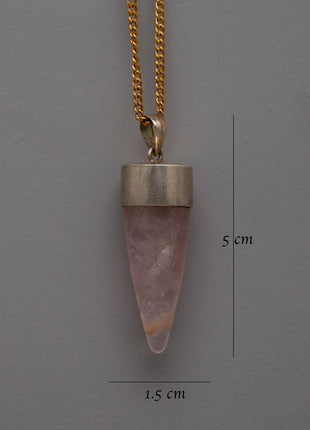Healing Crystal Point Pendant | Handmade Spiritual Healing Jewelry