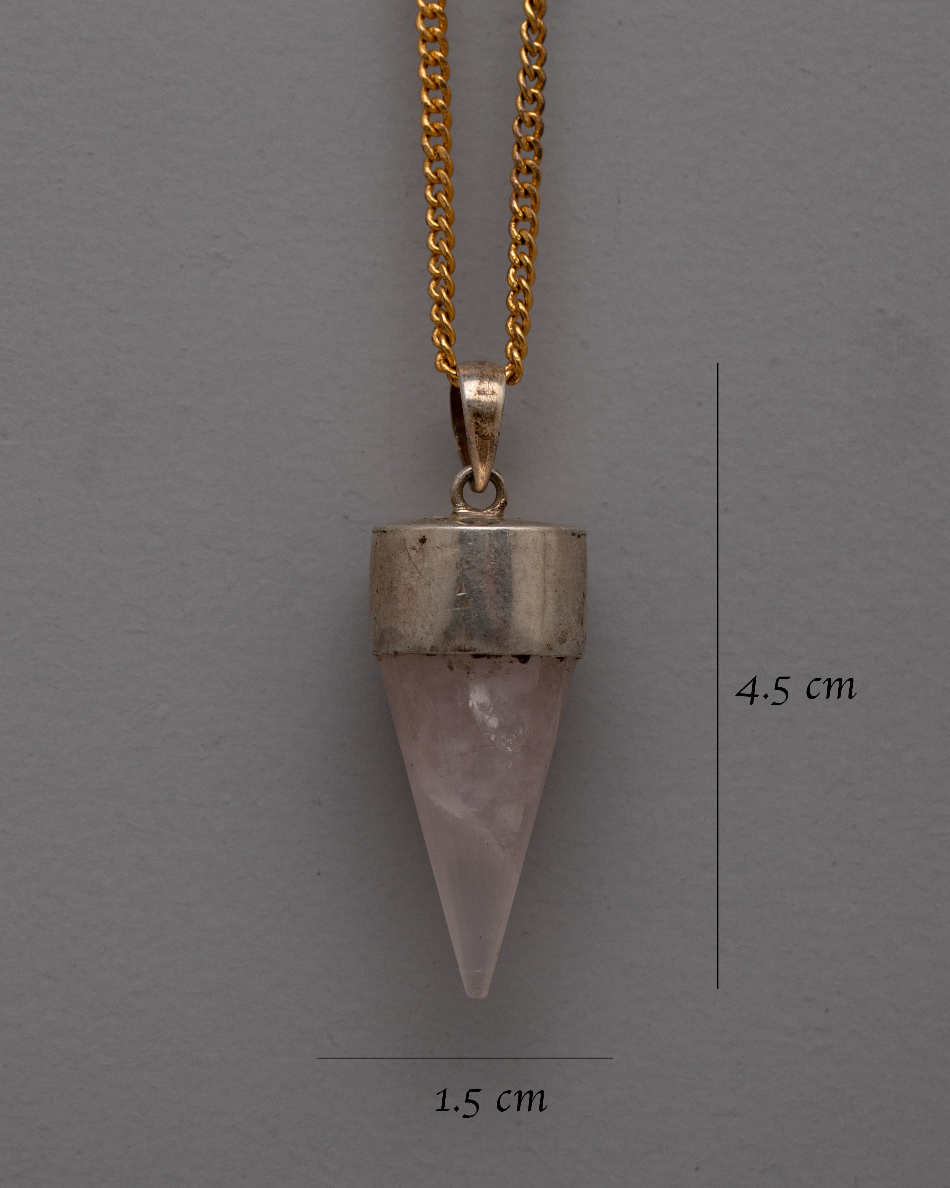 Crystal Point Pendant in Sterling Silver | Handcrafted Sterling Silver Jewelry