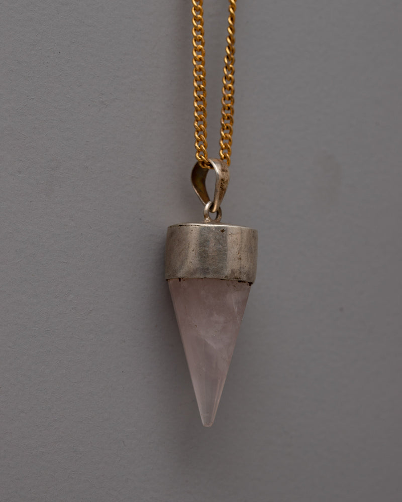 Crystal Point Pendant in Sterling Silver | Handcrafted Sterling Silver Jewelry