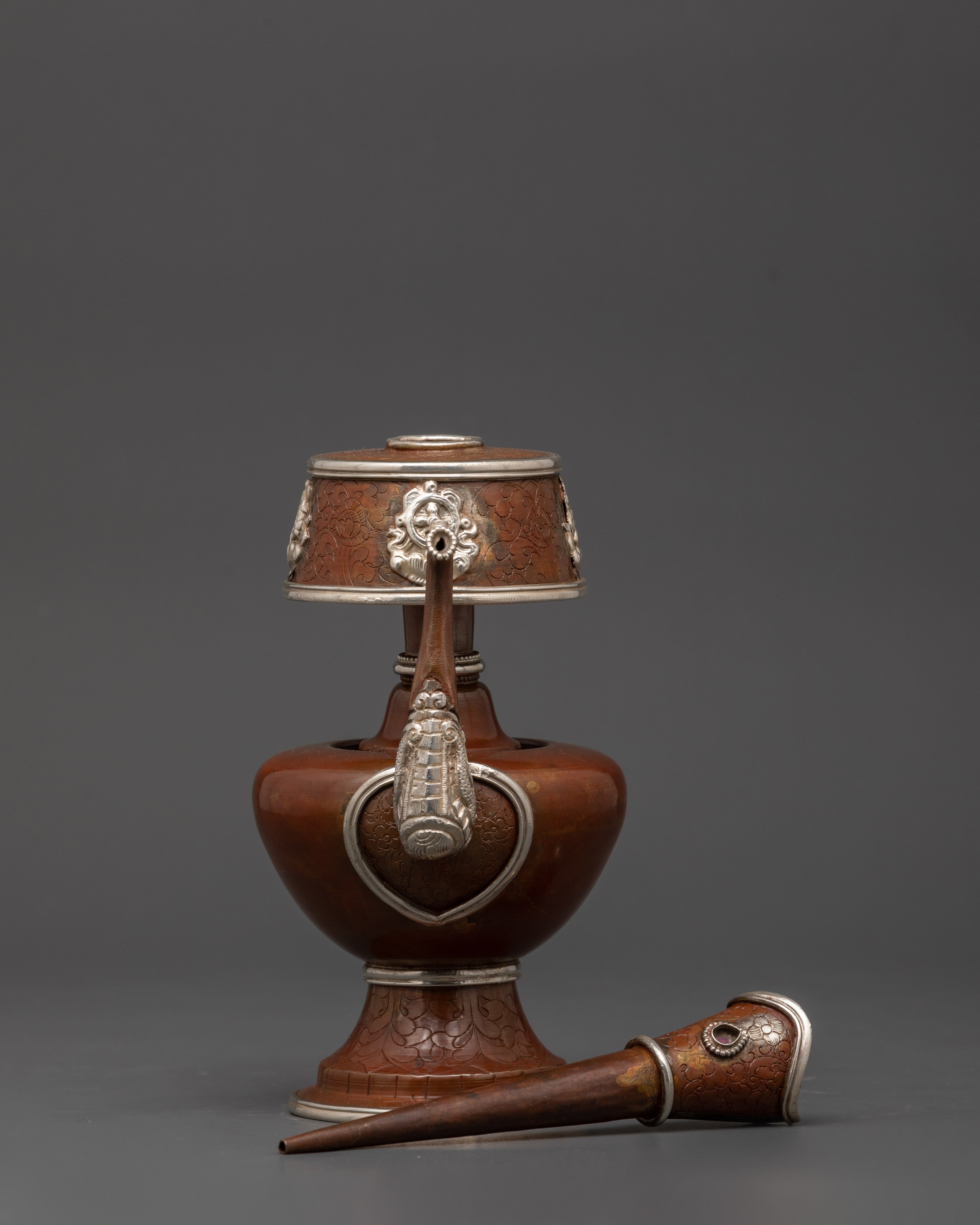 Tibetan Bhumba Water Offering Vase | Handmade Altar Decor for Meditation, Rituals and Blessing