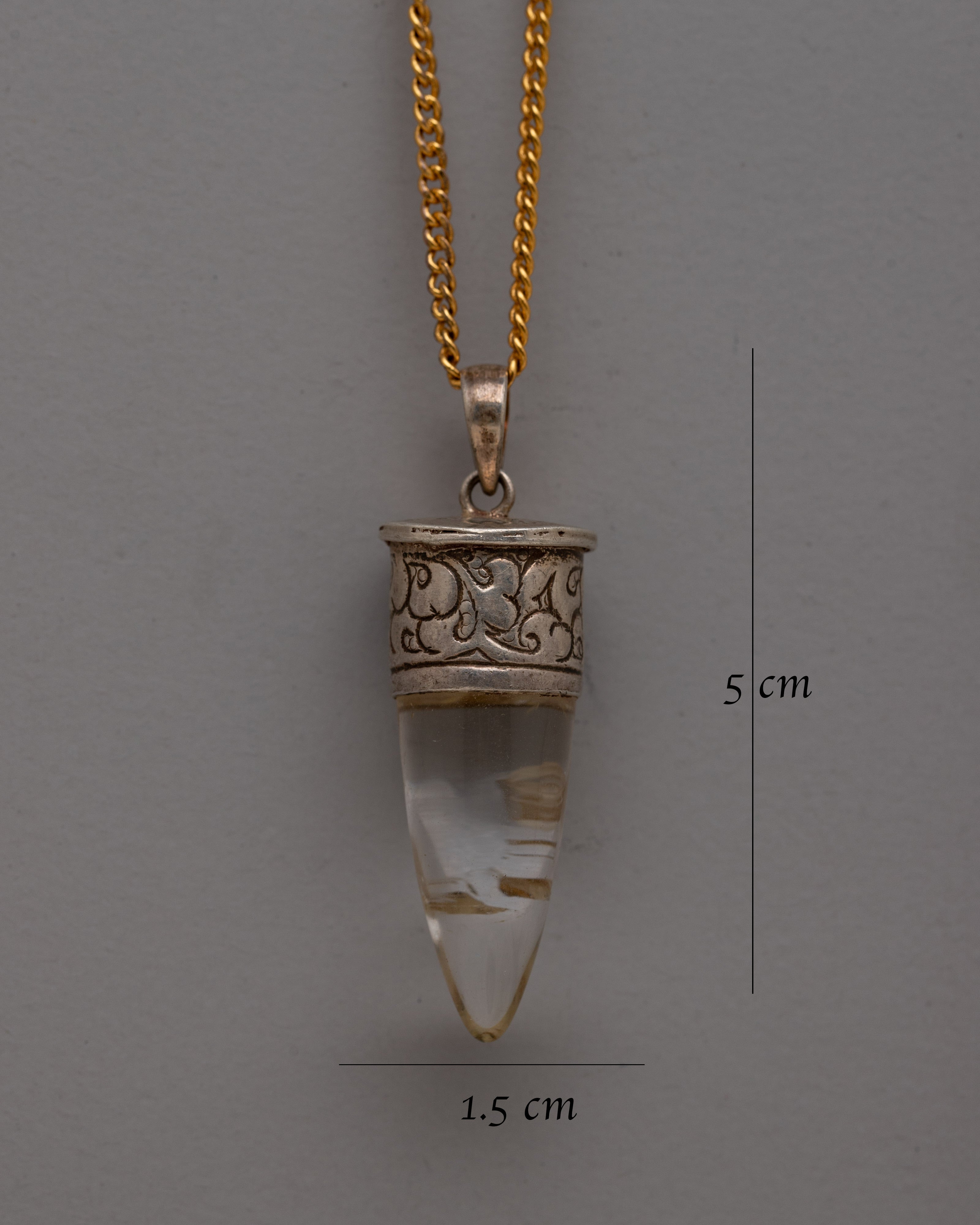 Handmade Crystal Point Pendant | Boho Style Healing Stone Jewelry