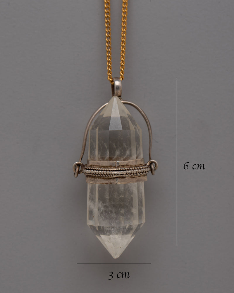 Healing Crystal Pendant | Artisan Gemstone Jewelry, Spiritual Protection Charm