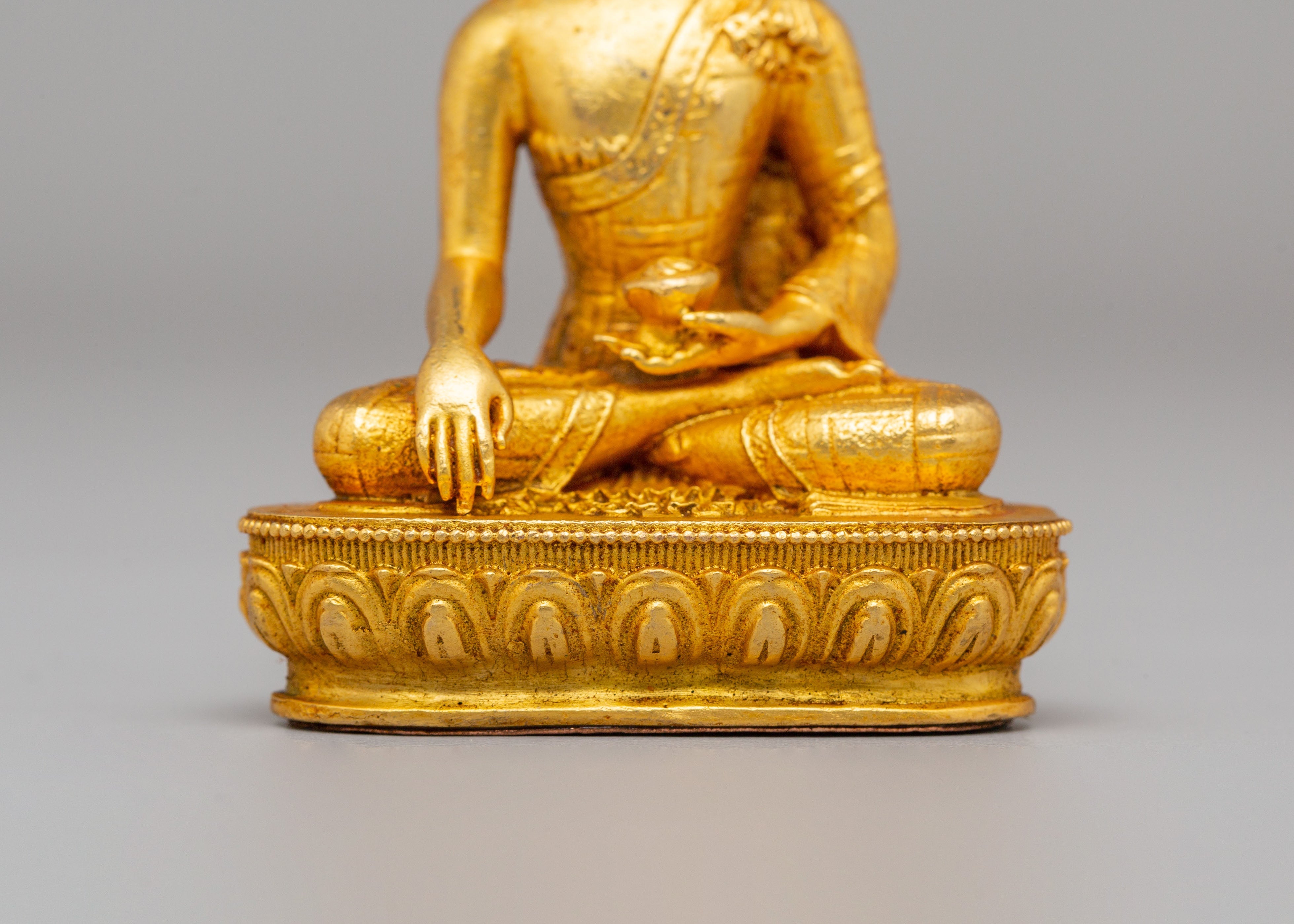 Tibetan Buddha Dharma Sangha Statue | Shakyamuni, Chenrezig & Guru Rinpoche Figurine