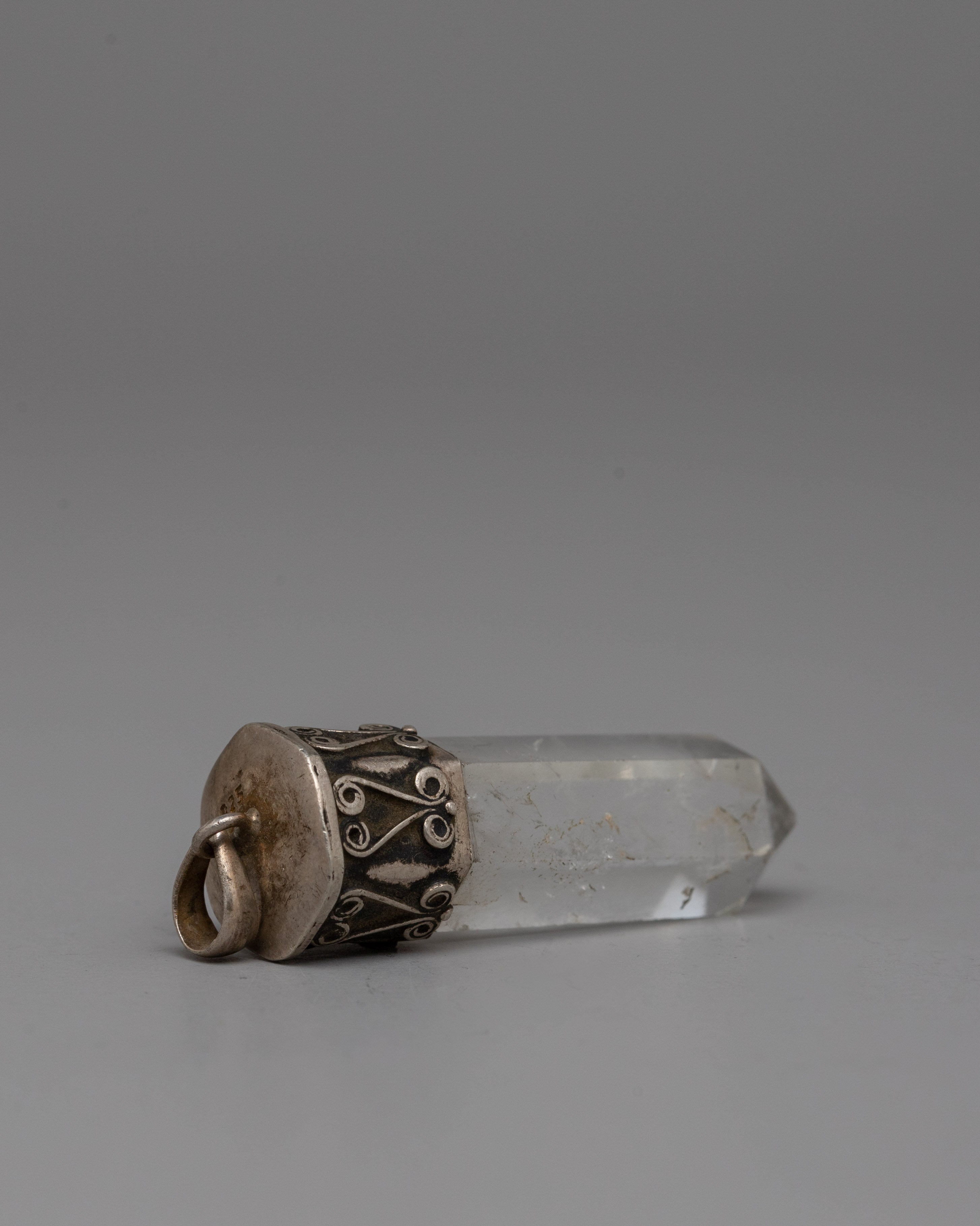 Silver Crystal Pendant | Boho Chic Jewelry Healing Gemstone Gift