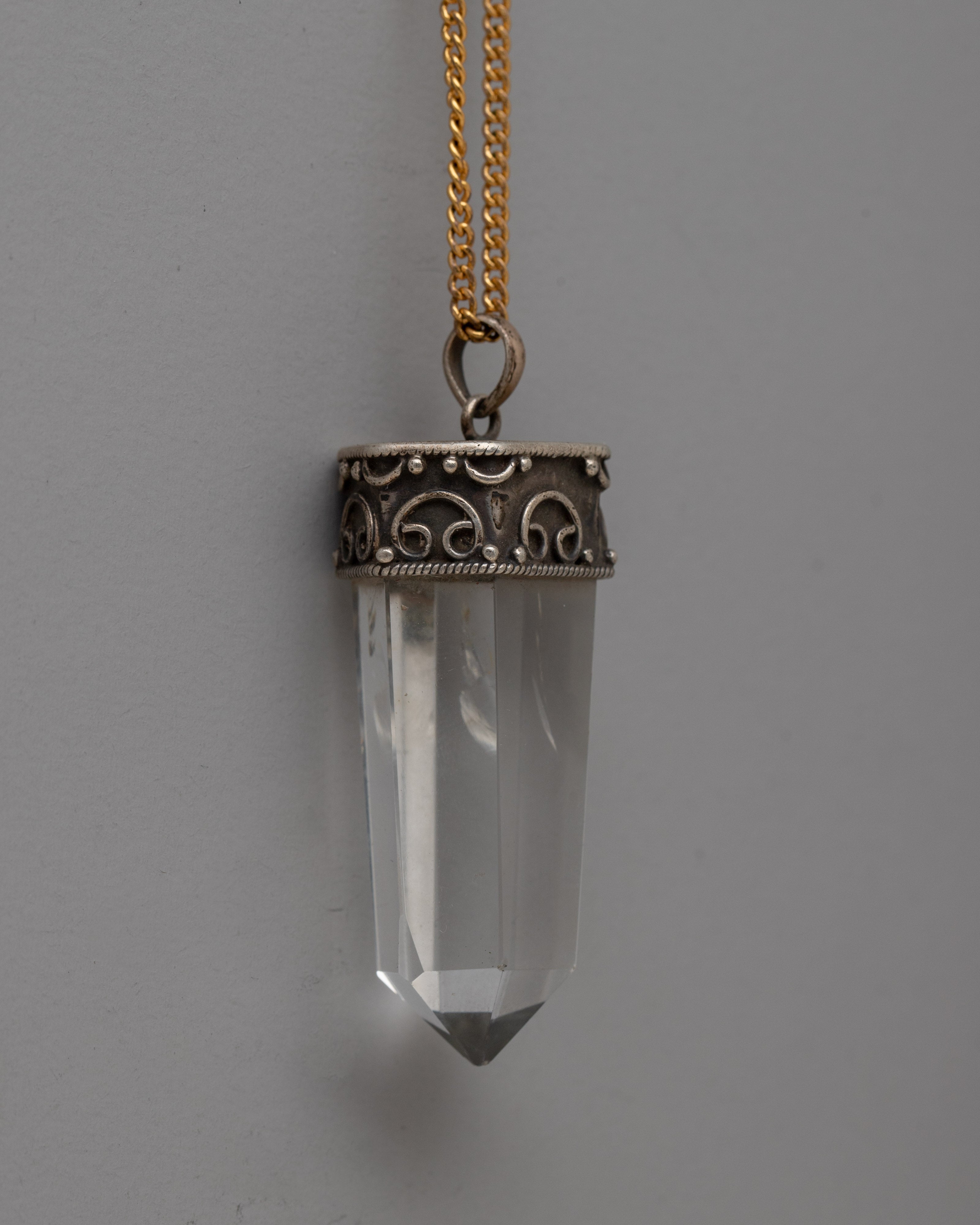 Sterling Silver Crystal Pendant | Elegant Jewelry for Everyday Glamour and Spiritual Connection