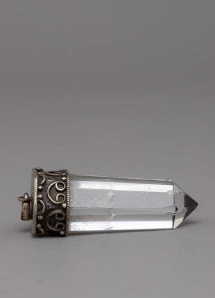 Sterling Silver Crystal Pendant | Elegant Jewelry for Everyday Glamour and Spiritual Connection