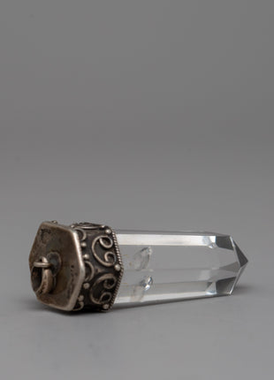 Sterling Silver Crystal Pendant | Elegant Jewelry for Everyday Glamour and Spiritual Connection