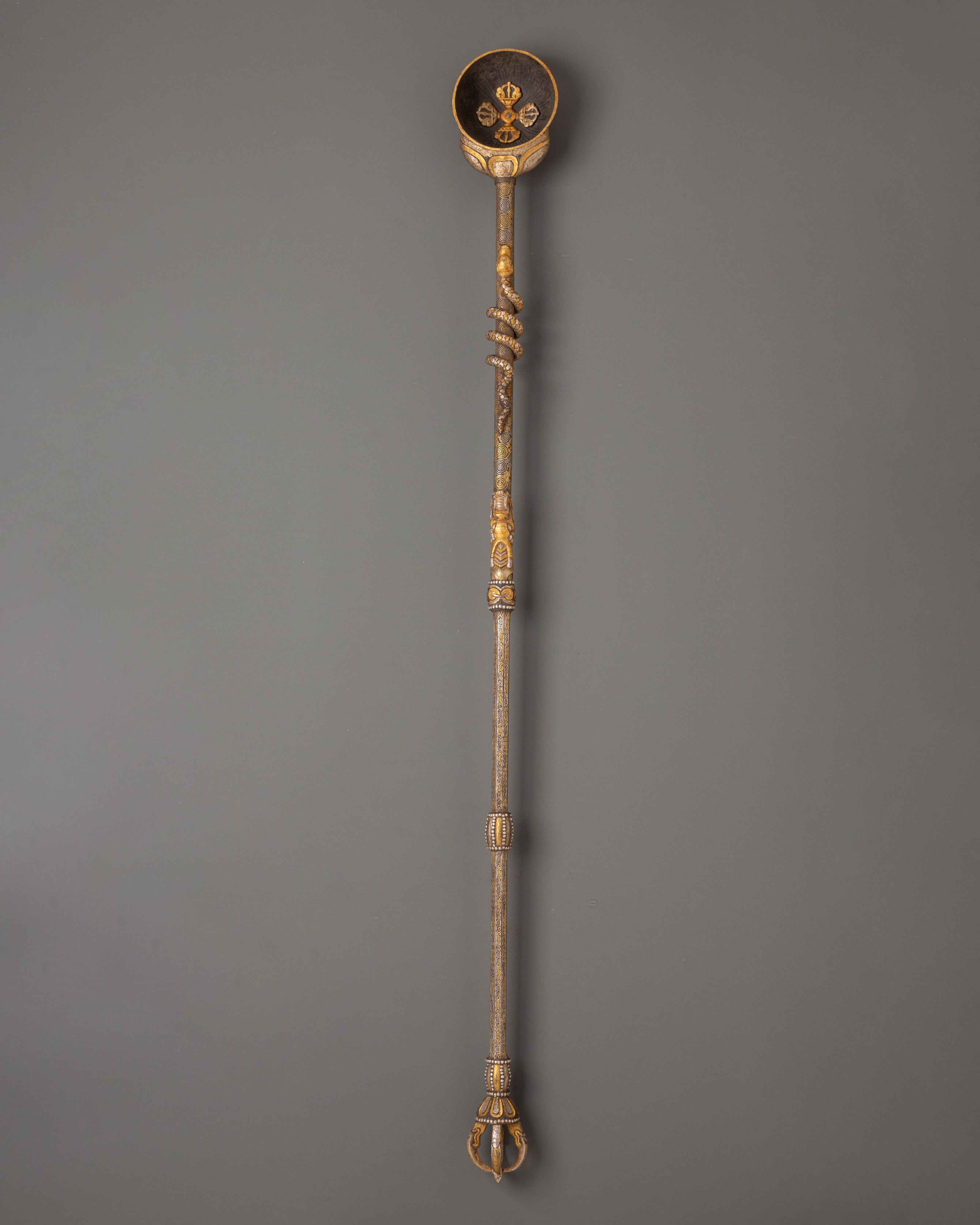 Traditional Tibetan Gangsa and Ganglu Set | Tools for Spiritual Ceremonies