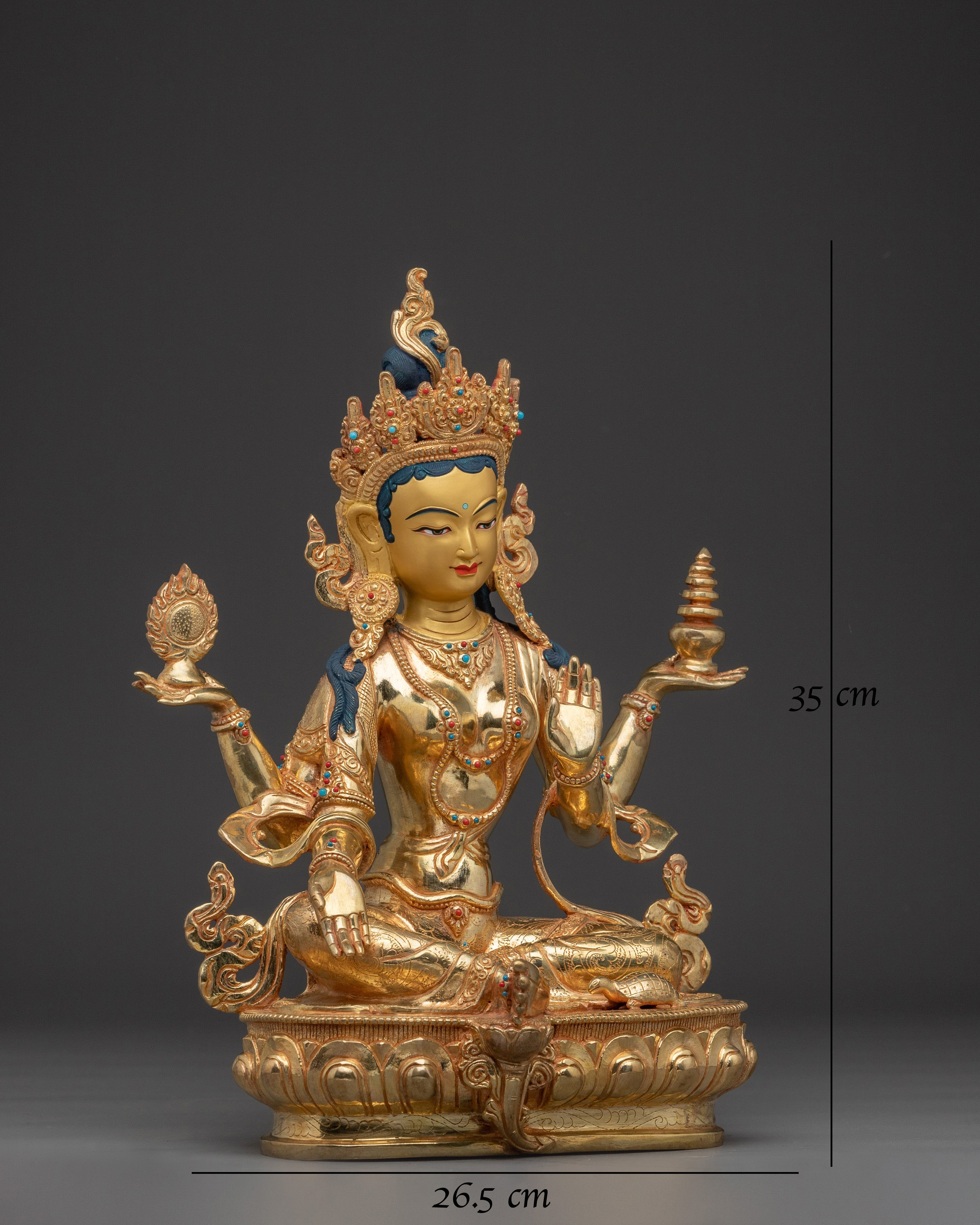 laxmi-devi-golden-statue