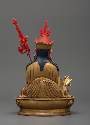 Rinpoche Lotus Born Guru Statue | Gold plated Figurine
