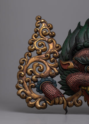 Garuda Copper Art Wall Hanging | Artisan-Crafted Symbol of Tibetan Mythological Power
