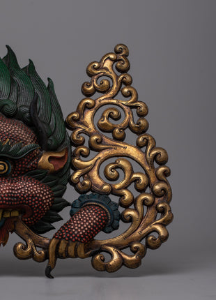Garuda Copper Art Wall Hanging | Artisan-Crafted Symbol of Tibetan Mythological Power