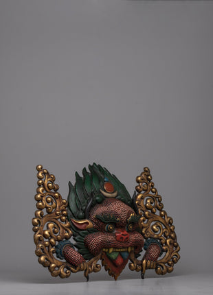 Garuda Copper Art Wall Hanging | Artisan-Crafted Symbol of Tibetan Mythological Power