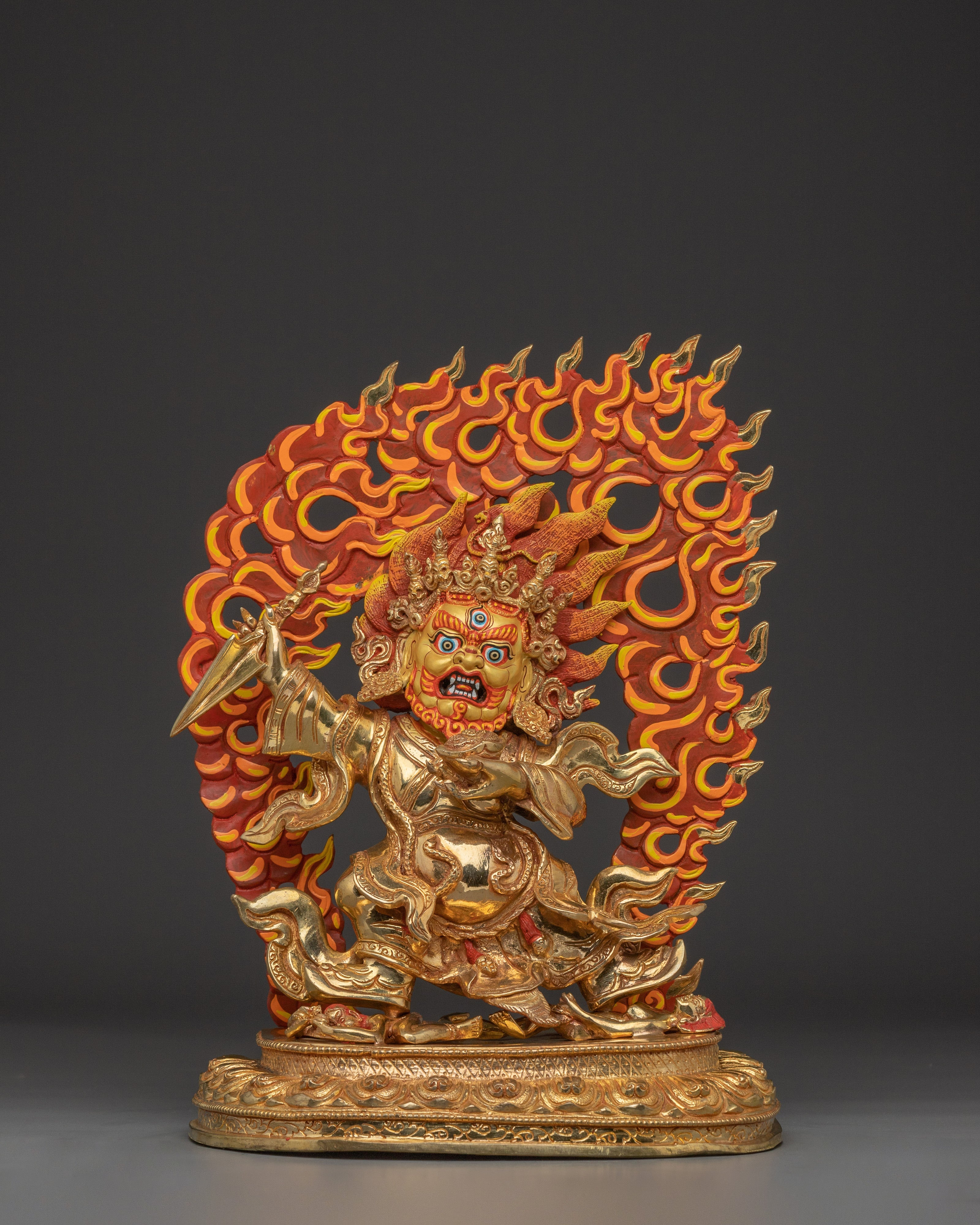 golden-wrathful-mahakala-statue