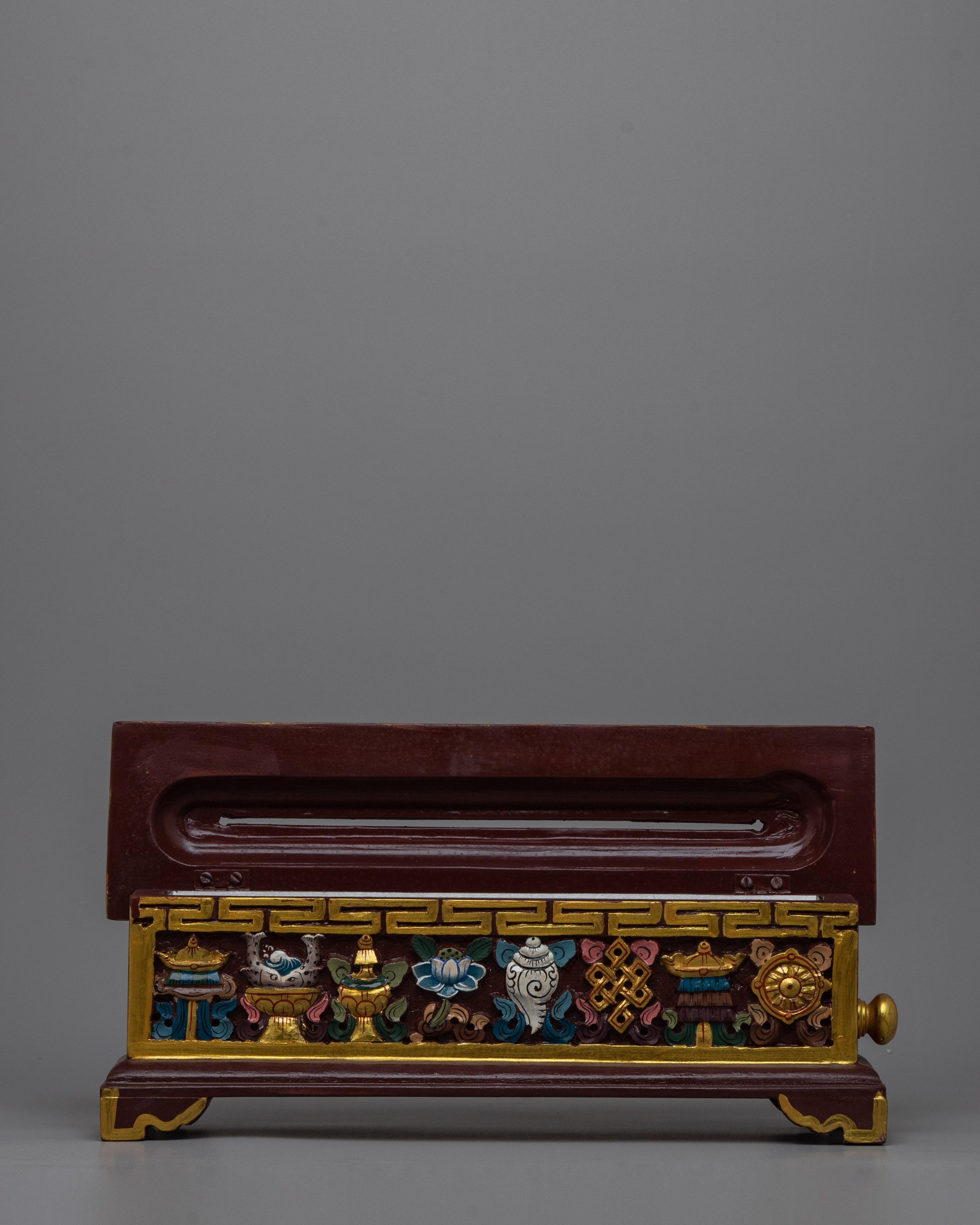 Wooden Incense Burner Box |  Handcrafted Holder for a Calming and Aromatic Ambiance