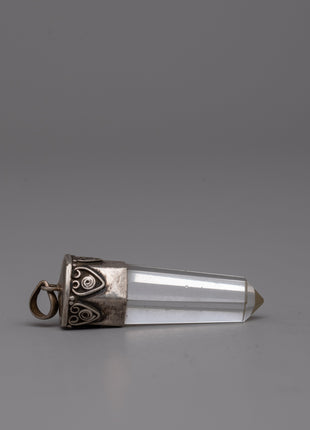 Silver Crystal Pendant | Elegant and Timeless Crystal Jewelry Piece